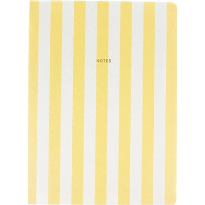 A JOURNAL collection Linkovaný zápisník Fabrique Stripes Yellow A5 žlutá papír