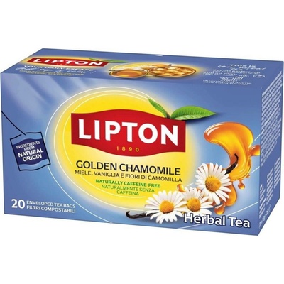 Lipton Golden Chamomile bylinný čaj 20 čajových sáčků
