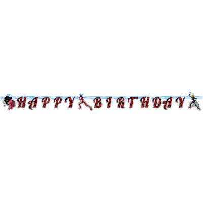 Банер - Happy Birthday, Мега-чудесата на Калинката, 15 x 200 см