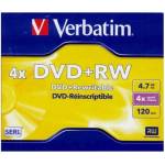 Verbatim DVD+RW презаписваем DVD диск 4, 7 GB, стандартен калъф 43229 (43229)