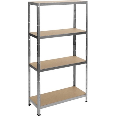 Carmen Стелаж Carmen CR-1024, 4 бр. рафтове, 180 cm височина, 90 cm ширина, до 600 kg товаропоносимост на един рафт, метален, цинк (bt-3580566)