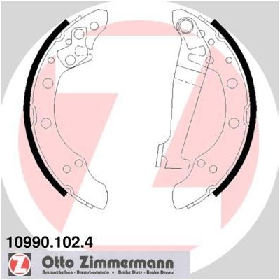 Sada brzdových čeľustí ZIMMERMANN 10990.102.4