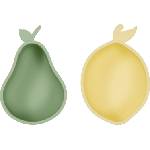 OYOY Lemon & Pear купички за закуски, 2 бр (M107409)