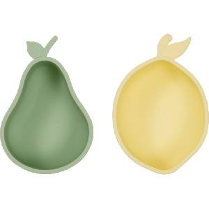 OYOY Lemon & Pear купички за закуски, 2 бр (M107409)