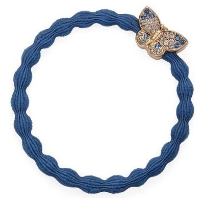 By Eloise London Bling Charms Butterfly стилен ластик за коса и гривна в едно