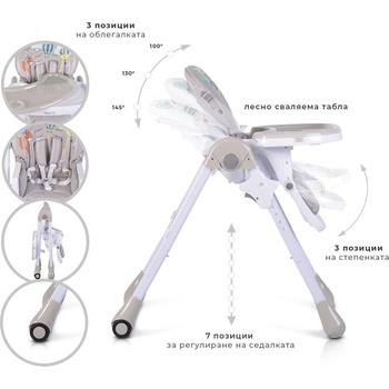 Moni Детски стол за хранене Muffin (3801005150687)