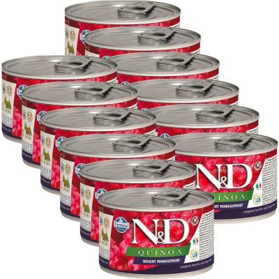 N&D Quinoa Adult Weight Management Mini 12x140 g