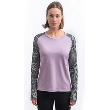 Sensor Merino Blend Impress Dámske dl. rukáv Mystic Violet Zebra