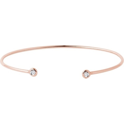 Klenota náramok z ružového zlata s bezel diamantmi k0661034