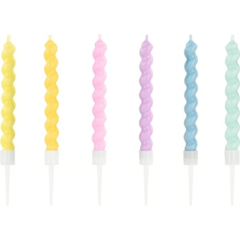 Party Deco Спираловидни Свещички за Рожден Ден