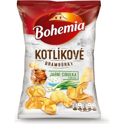 Bohemia Kotlíkové brambůrky cibule smetana 100 g