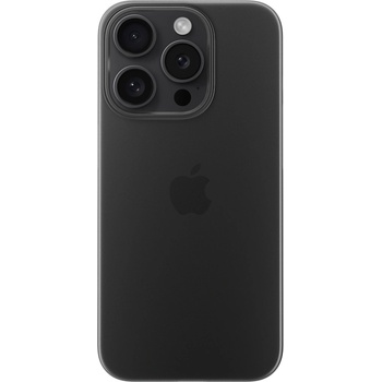 Nomad Super Slim Case - тънък полипропиленов кейс 0.65 мм. за iPhone 15 Pro (черен-прозрачен)