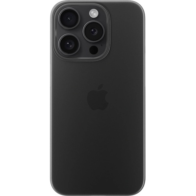 Nomad Super Slim Case - тънък полипропиленов кейс 0.65 мм. за iPhone 15 Pro (черен-прозрачен)