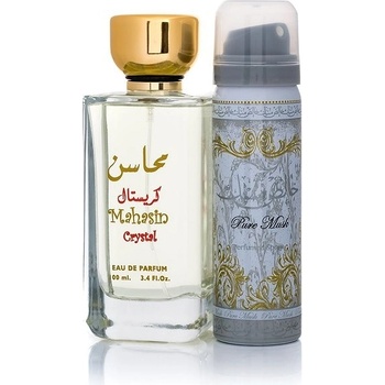 Lattafa Mahasin Crystal EDP 100 ml + deospray 75 ml darčeková sada