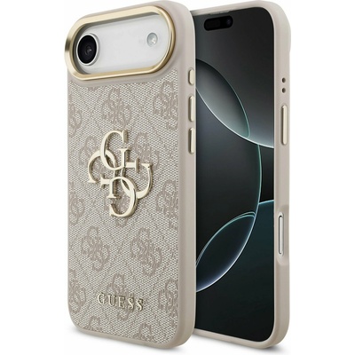GUESS PU Leather 4G Metal Logo Gold Frame Задна Корица за iPhone Air Pink Guess | Rozov | ЖЕНИ | UNI