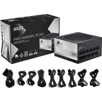 MSI PRO A1000PL PCIE5 850W 80 PLUS Platinum