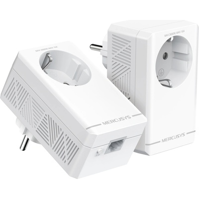 Powerline адаптер Mercusys MP500P KIT, 1000Mbps, 1x 10/100/1000 Ethernet порт, 2 устройства (MP500P KIT)