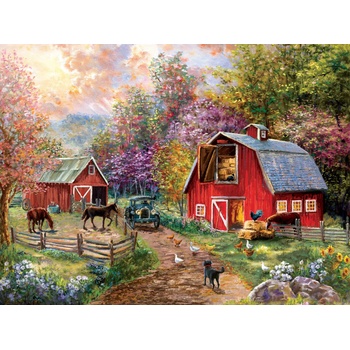 SunsOut - Puzzle Barnyard Visit - 1 000 piese