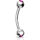 Šperky4U piercing do obočí OB01004-F