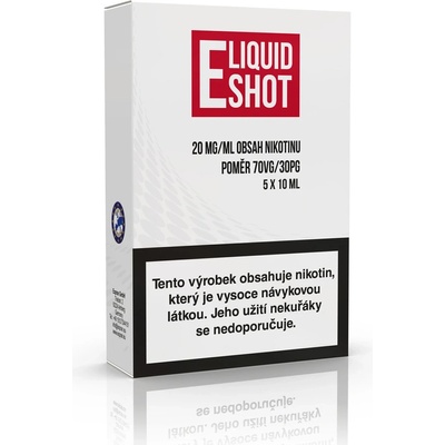 Eliquid Booster shot PG30/VG70 20mg 5x10ml