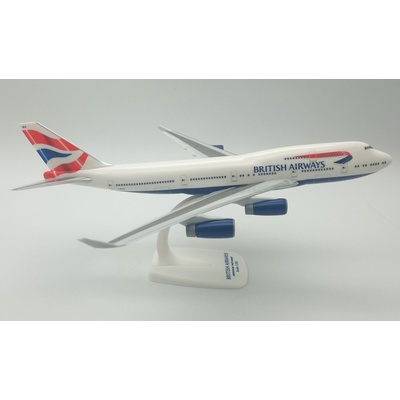 PPC Holland Boeing B747 436 British Airways United Kingdom Union Jack Colors Snap Fit 1:250