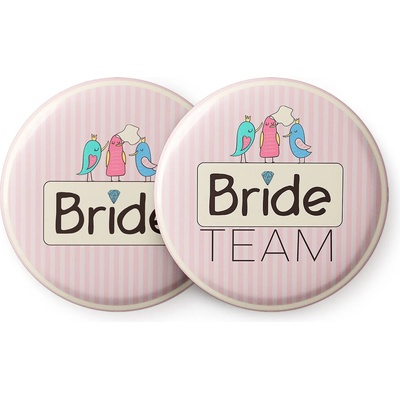 Spielehelden Odznaky Sweet Bride na holčičí rozlučku se svobodou 12 odznaků 5, 6 cm extra velký dárek pro rozlučku se svobodou (AMZBUTA012) (AMZBUTA012)