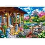 KS Games - Puzzle Colorful House Near the Lake - 500 piese