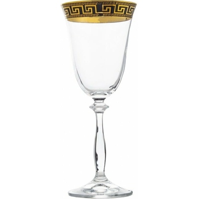 Crystal Bohemia BOHEMIA ANGELA VERSO GOLD POHÁR NA VÍNO 6 x 250 ML
