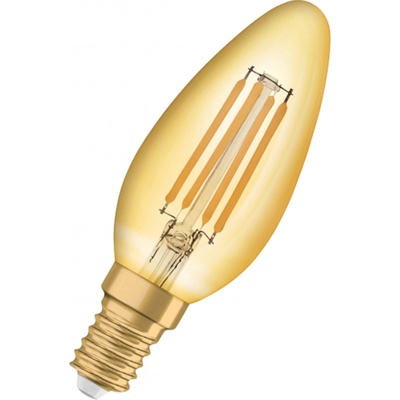 Osram Vintage svíčková jantarová 230V E14 LED EQ35 2400K