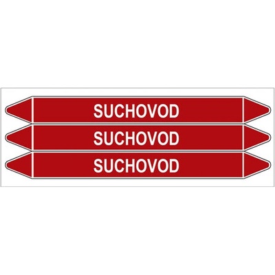 Značení potrubí, suchovod,3 ks, 355 × 37 mm PZ 008557