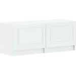 vidaXL ТВ шкаф Бяло Инженерна дървесина (897775)