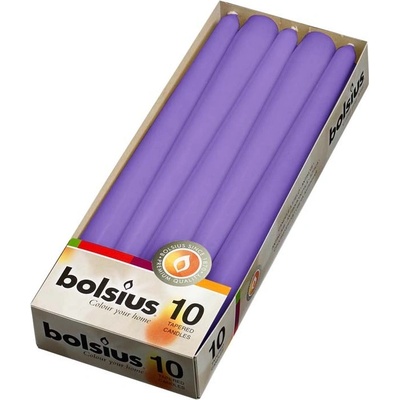 Bolsius Polska Sprzedaż sp. z o. o. Конична свещ Bolsius лилава RAL 24x245