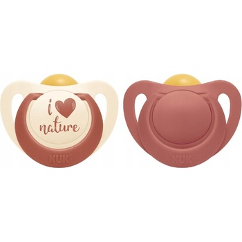 Nuk latex cumlík For Nature 2 ks červená