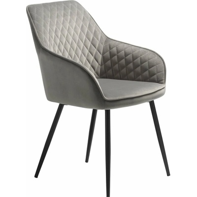 Unique Furniture Milton zamatová sivá