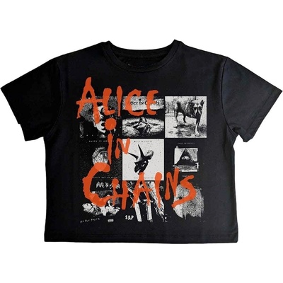 Alice In Chains Albums Montage Black M Дамски Риза (AICCT27LB02)