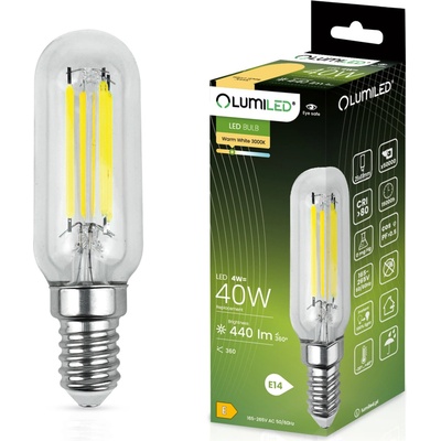 Lumiled LED žárovka E14 T25 4W = 40W 440lm 3000K Teplá bílá Filament