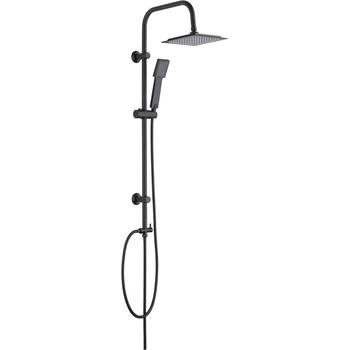 WENKO Матово черен душ комплект от неръждаема стомана 101 cm Cuadro - Wenko (25486100)