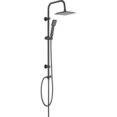 WENKO Матово черен душ комплект от неръждаема стомана 101 cm Cuadro - Wenko (25486100)