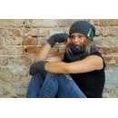 Doke háčkovaná čepice bc dark Šedá