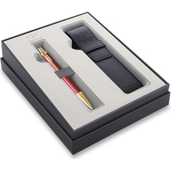 Parker IM Premium Red GT kuličková tužka dárková sada s pouzdrem 1502/3293478