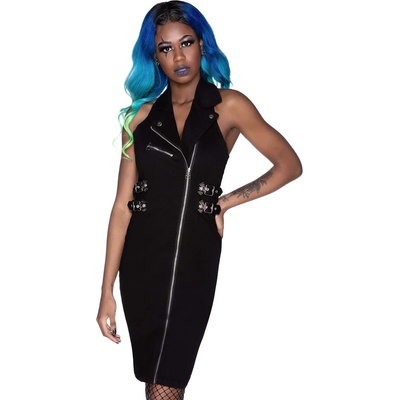 KILLSTAR Дамска рокля KILLSTAR - Anti-Club Moto - ЧЕРЕН - KSRA003481