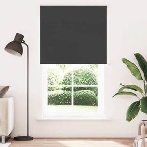 vidaXL Ролетна щора Blackout Black 125x230 cm Ширина на плата 121, 6 cm (4010951)
