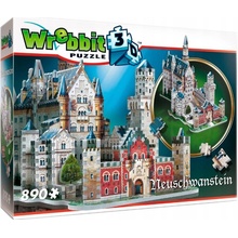 Wrebbit 3D Puzzle Zámok Neuschwanstein 890 ks