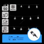 Aigostar - LED Външна гирлянда 50xLED/8 режима 8m IP44 студено бяло (AI1432)