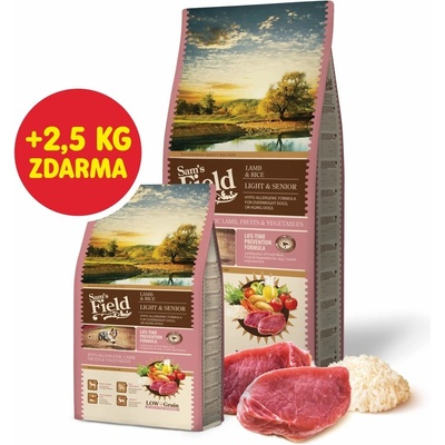 Sam's Field Low Grain Light & Senior Lamb & Rice 13 kg – Zboží Mobilmania