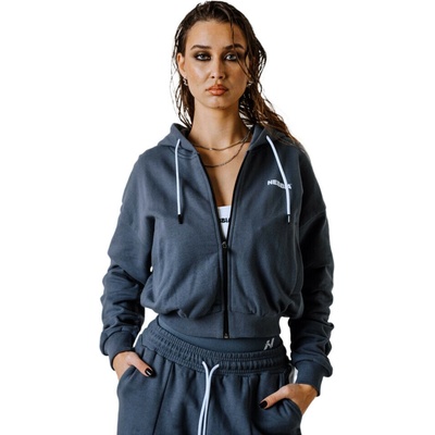 Nebbia Relaxed Zip Hoodie Power 895 Grey