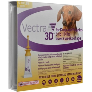 Ceva Vectra 3D Вектра 3Д против бълхи, кърлежи, мухи, комари, за кучета от 1.5 до 4kg