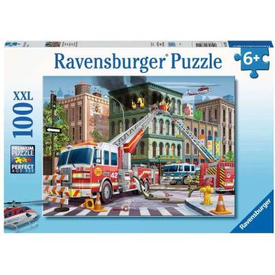 Ravensburger - Puzzle Fire Truck Rescue XXL - 100 piese