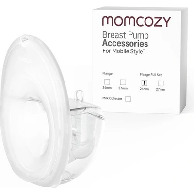 Momcozy Комплект колектор за кърма Momcozy - С 24 mm фуния за помпа Mobile Style M6 (840506404854)