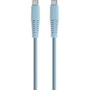 Setty кабел USB-C - USB-C 1.5 м, 2.1A светло син
